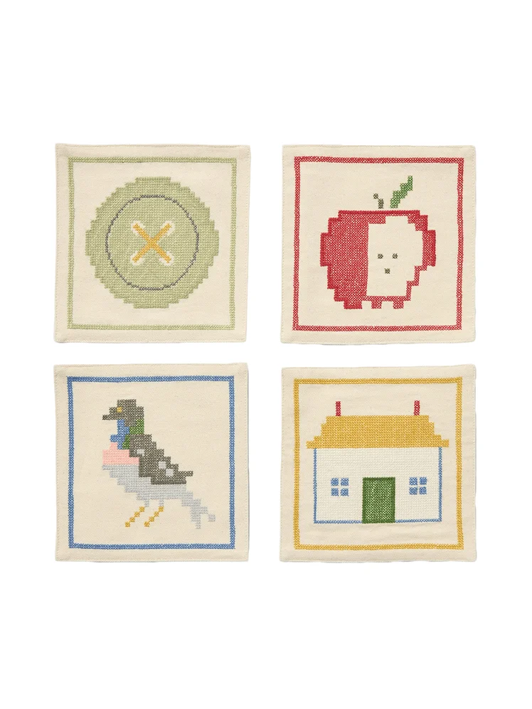 Emma Chamberlain Stitched Cocktail Napkins