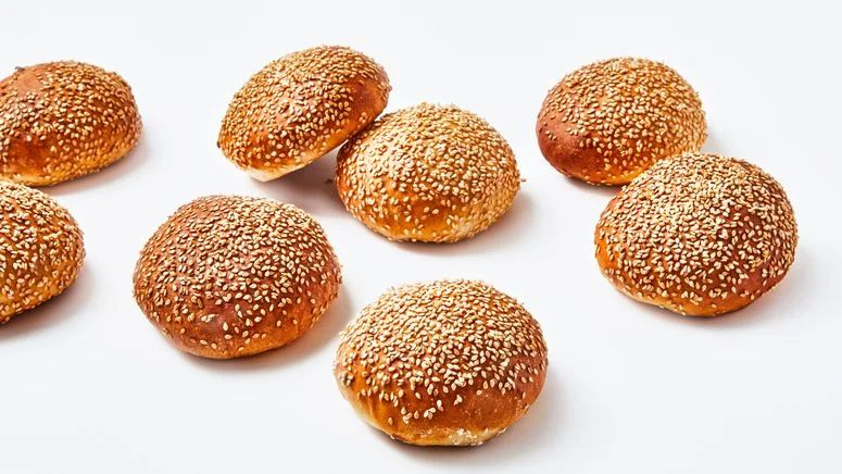 Image may contain Food Bread Bun Seasoning and Sesame
