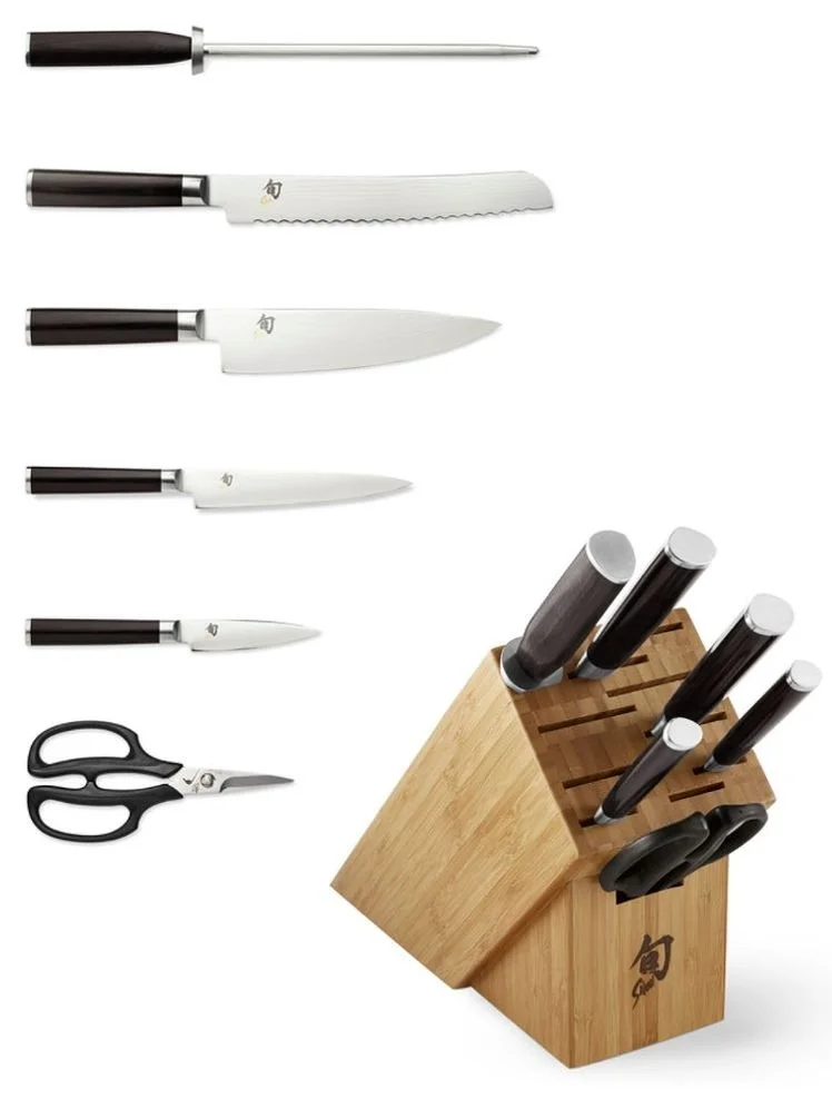 Shun Classic Essential Knife Block, Set of 7