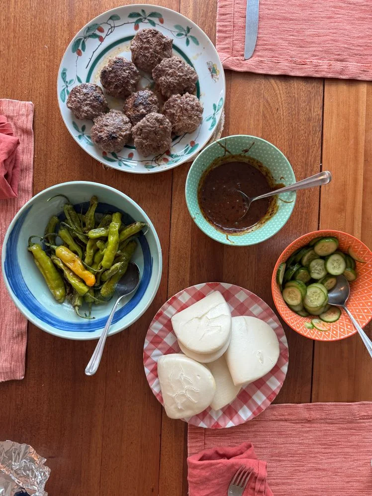 blue apron bao spread