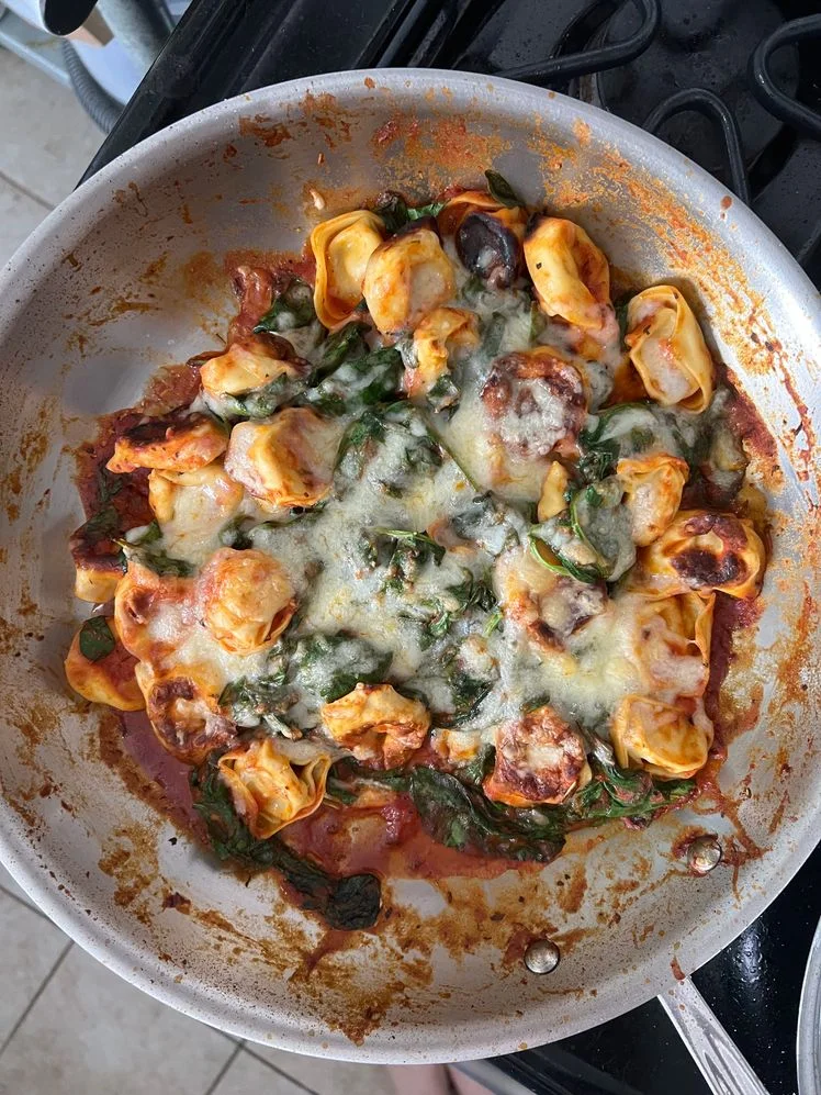 Image may contain: Food, Food Presentation, Plate, Cooking Pan, and Cookware