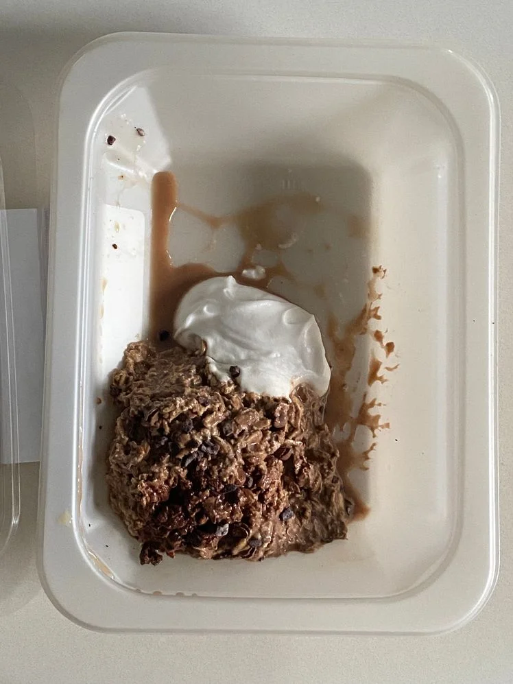 Image may contain: Cream, Dessert, Food, Frozen Yogurt, Plate, and Food Presentation