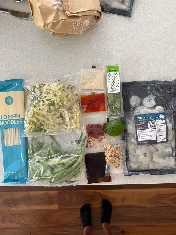 hellofresh shrimp le mein mise 1